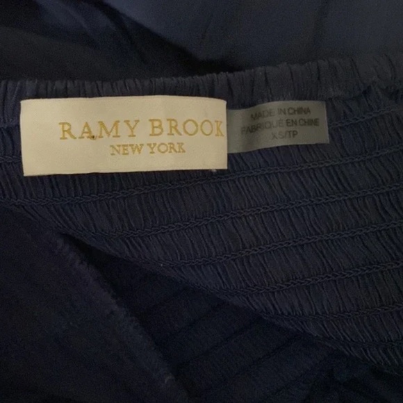 Ramy Brook Andi Strapless Cocktail dress in Spring Navy size XS High Low - Picture 6 of 6